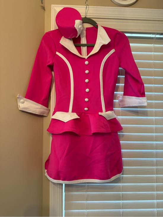 Weissman Other - Weissman Hot Pink Dress with White Trim